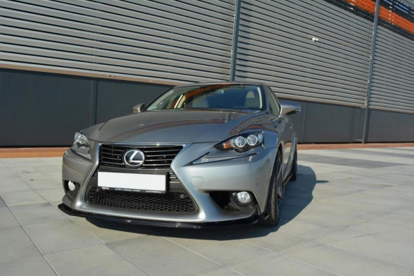 Front Ansatz V.1 Für Lexus IS Mk3 Schwarz Hochglanz