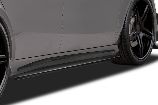 Seitenschweller für Mercedes Benz CLA C117 X117 SS448 Schwarz Strukturiert