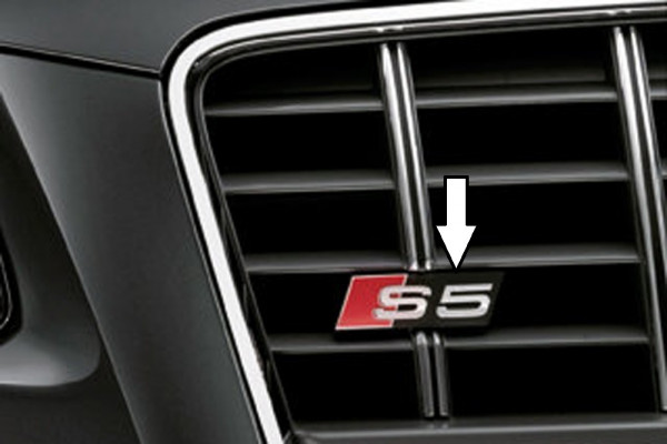 Audi S5-Logo für Audi A5 (B8/B81) Cabrio 06.07-07.11 (bis Facelift)