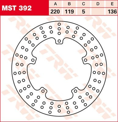 Bremsscheibe starr MST392