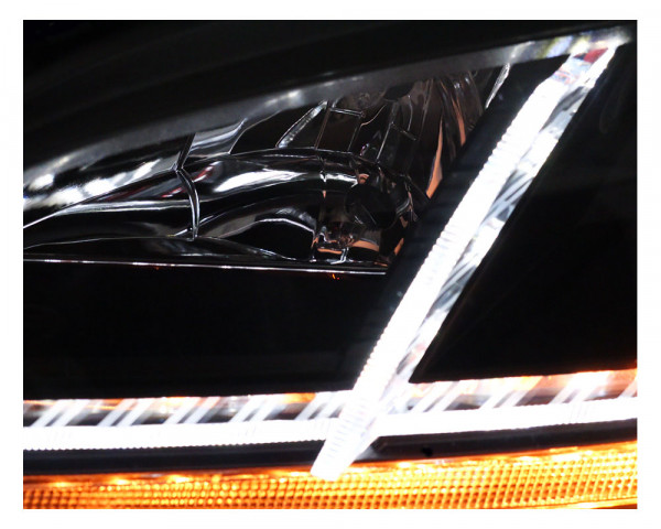 LED Tagfahrlicht-Scheinwerfer Audi TT 8J 06-11 schwarz mit dynamischem Blinker