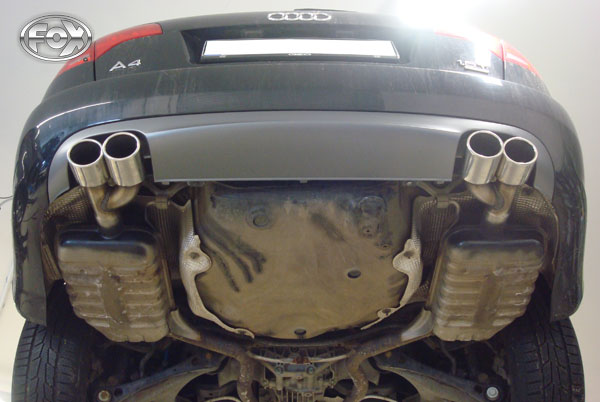 Audi A4 B7 - 2,0l TFSI Endrohrpaar Zum Aufstecken I57mm - 2x88x74 Typ ...