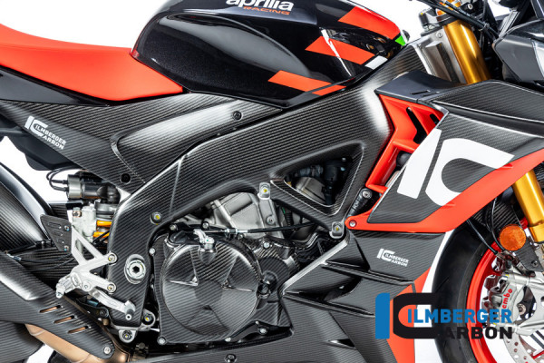 Ilmberger Carbon Rahmenabdeckung rechts matt für Aprilia Tuono V4 2021-