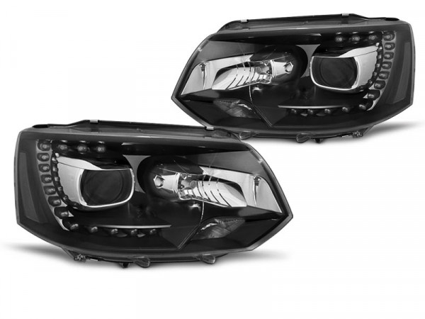 Scheinwerfer True DRL Black passend für VW T5 2010-15