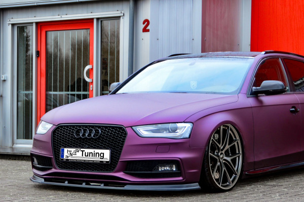 Cup Frontspoilerlippe V2 für Audi A4+ S4 B8 Facelift S-Line Bj. 2011-2015