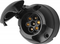 Anhänger-Steckdose 7-polig mit Schutzdeckel Anhänger-Steckdose 7-polig mit Schutzdeckel