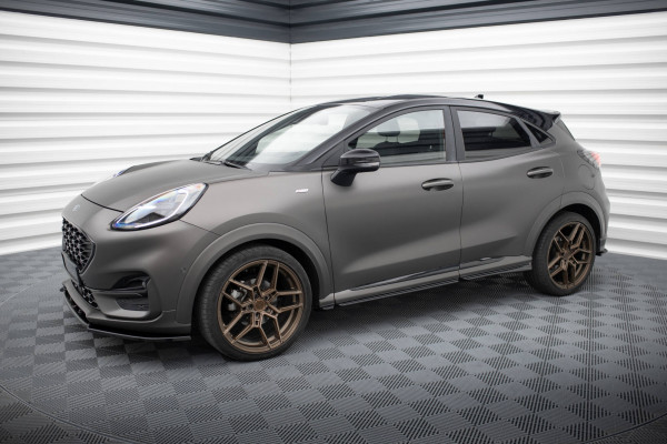 Seitenschweller Ansatz Für Ford Puma ST / ST-Line / Standard Mk1 Schwarz Hochglanz