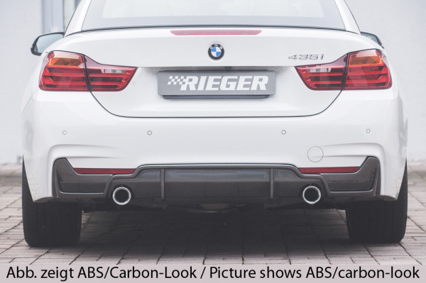 Rieger Heckeinsatz ABS passend für BMW 4er F36 Gran Coupé 435i/440i LCI