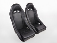 FK Sportsitze Vollschalensitze Set Club Kunstleder schwarz FK Sportsitze Vollschalensitze Set Club Kunstleder schwarz