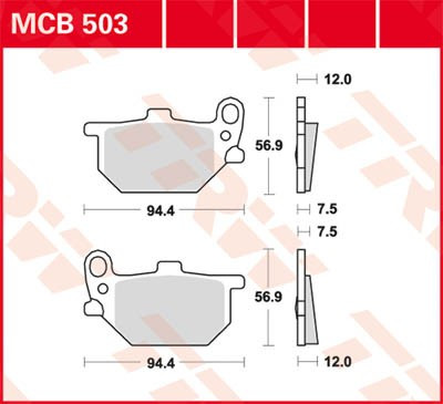 Scheibenbremsbeläge MCB503