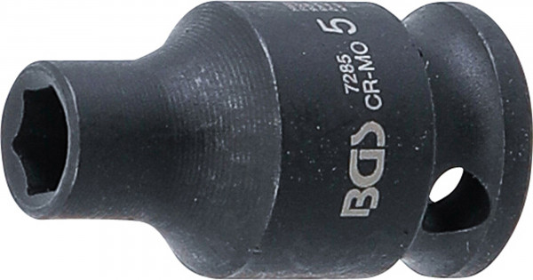 BGS Kraft-Steckschlüssel-Einsatz SW 5 mm Innenvierkant 1/4 Zoll