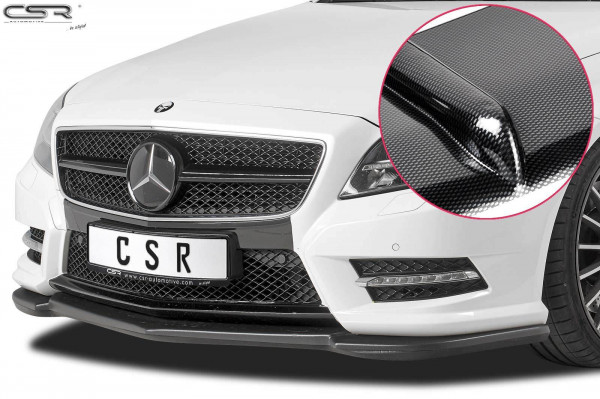 Cup-Spoilerlippe mit ABE für Mercedes Benz CLS C218 / X218 AMG-Line CSL416-C Carbon Look Hochglanz