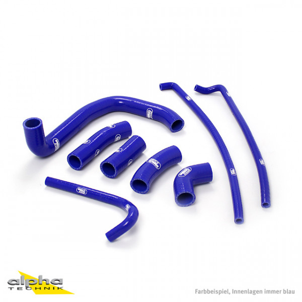 SAMCO SPORT Siliconschlauch Kit blau für Kawasaki ZX7R Modelljahr 1996-2003