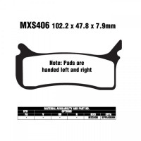 EBC FA406 MX-S Bremsbeläge passend für KTM SMR 525 EBC FA406 MX-S Bremsbeläge passend für KTM SMR 525