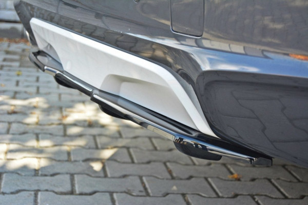 Mittlerer Diffusor Heck Ansatz Für BMW X4 M Paket DTM LOOK Schwarz Hochglanz