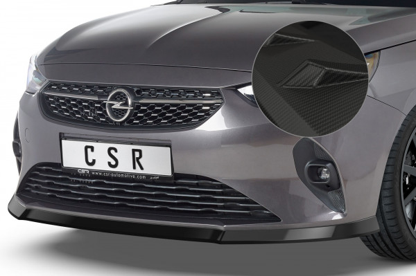 Cup-Spoilerlippe mit ABE für Opel Corsa F CSL435-M Carbon Look Matt