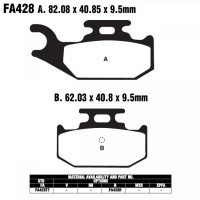 EBC FA428 R Bremsbeläge passend für Yamaha YFM 700 R Raptor EBC FA428 R Bremsbeläge passend für Yamaha YFM 700 R Raptor