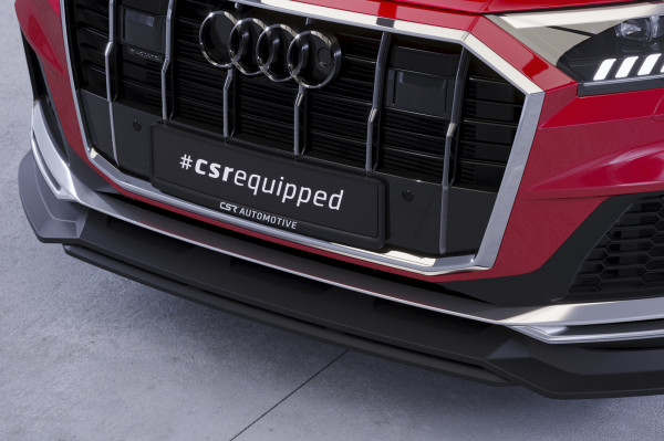 Cup-Spoilerlippe mit ABE für Audi Q7 4M S-Line / SQ7 4M CSL748 Schwarz Strukturiert