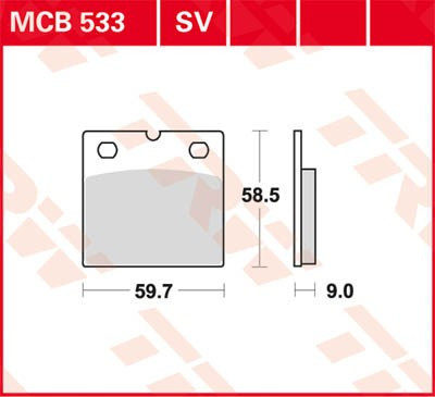 Scheibenbremsbeläge MCB533SV