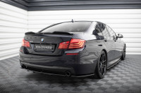 Heck Ansatz Flaps Diffusor Für BMW 5er F11 M Paket (mit Zwei Einzel Endstücken) Schwarz Hochglanz