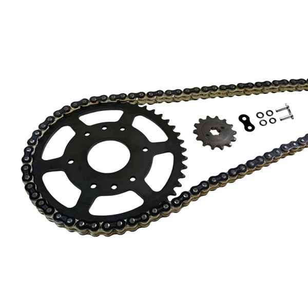 EK Chain Kettensatz 520MVXZ-2 Farbe schwarz für Honda CB 500 F / R / X / ABS CBR 500 R-D 2013-2016