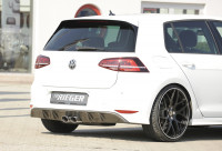 Rieger Heckeinsatz carbon look für VW Golf 7 5-tür. 10.12- Ausführung: Schwarz matt