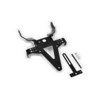 Kennzeichenhalter passend für Aprilia RS125 (06-12) verstellbar schwarz inkl. Reflektorhalter Kennzeichenhalter passend für Aprilia RS125 (06-12) verstellbar schwarz inkl. Reflektorhalter