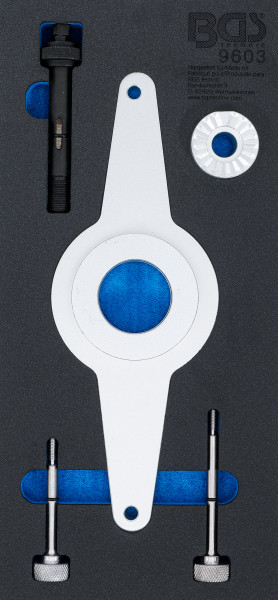 Werkstattwageneinlage 1/3: Schwingungsdämpfer-Werkzeug-Satz passend für VAG 1.8 & 2.0 TFSI