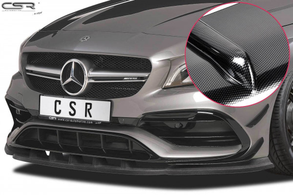 Cup-Spoilerlippe mit ABE für Mercedes Benz CLA 45 AMG / A 45 AMG CSL315-C Carbon Look Hochglanz