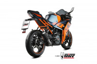 MIVV MK3 Edelstahl Endschalldämpfer passend für KTM RC 390 2021-2023 MIVV MK3 Edelstahl Endschalldämpfer passend für KTM RC 390 2021-2023