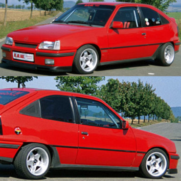 K.A.W. Tieferlegungsfedern passend für Opel Kadett E Limousine ab 09/1984 bis 08/1991