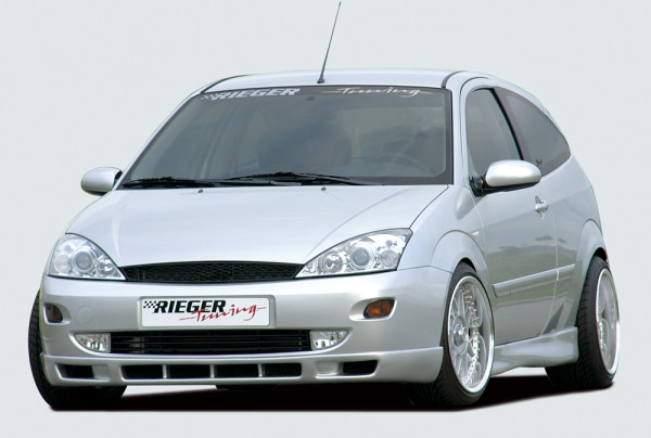 Rieger Spoilerlippe mit 6 Lüftungsschächten passend für Ford Focus 1 (3-türig, bis 10/2001)