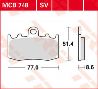 Scheibenbremsbeläge MCB748SV passend für BMW Motorräder Scheibenbremsbeläge MCB748SV passend für BMW Motorräder