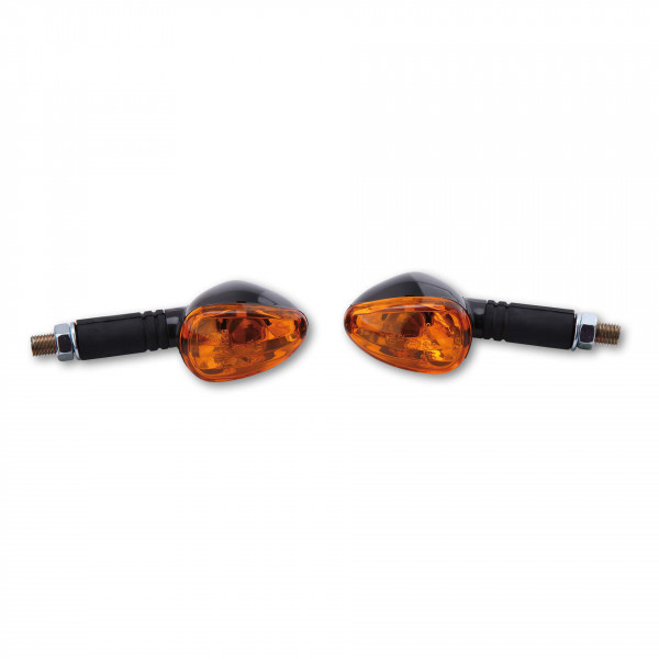 SHIN YO Little Duke Blinker Schwarz / Orange E-geprüft (Paar) – vorn & hinten