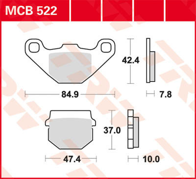 Scheibenbremsbeläge MCB522