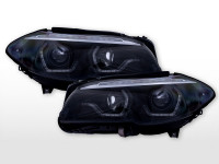 Xenon Scheinwerfer Set LED Tagfahrlicht passend für BMW 5er F10 Bj. 11–13 schwarz Xenon Scheinwerfer Set LED Tagfahrlicht passend für BMW 5er F10 Bj. 11–13 schwarz