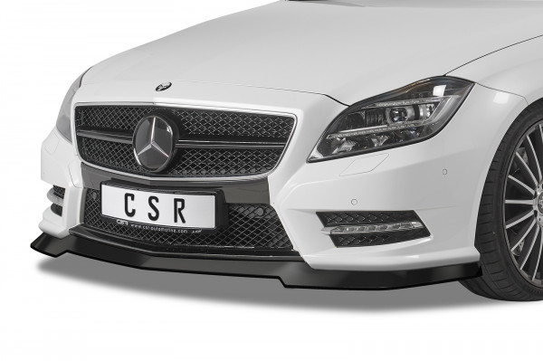 Cup-Spoilerlippe mit ABE für Mercedes Benz CLS C218 / X218 AMG-Line CSL416 Schwarz Strukturiert