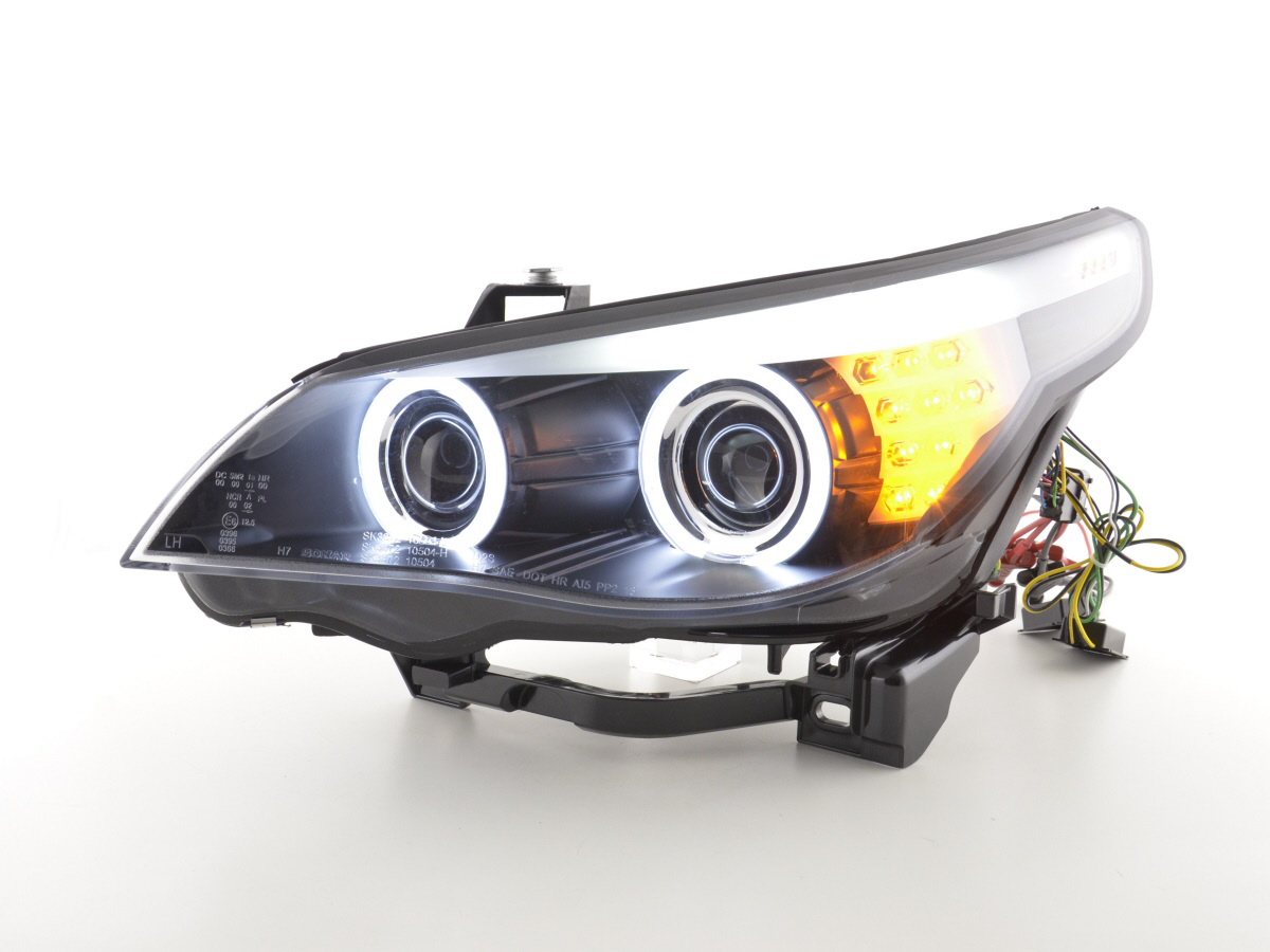 Scheinwerfer Set Xenon Angel Eyes CCFL BMW 5er E60/E61 Bj ...