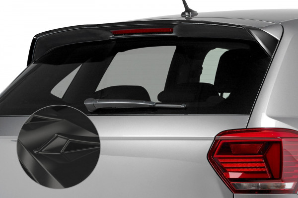 Heckflügel mit ABE für VW Polo VI 2G (AW) GTI/R-Line HF582-G Schwarz Hochglanz