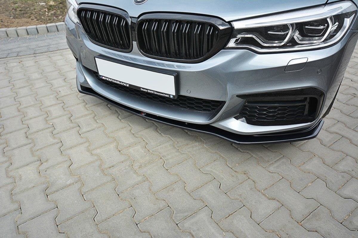 Front Ansatz V.1 Für BMW 5er G30 Facelift M-Paket Schwarz Hochglanz, Frontansätze, Aerodynamik, Auto Tuning