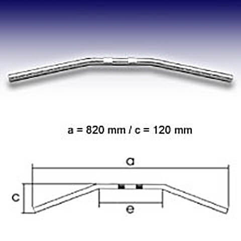 FEHLING DRAG BAR 1 Zoll Medium, chrom