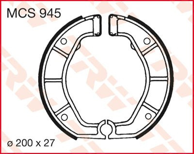 Bremsbacken MCS945
