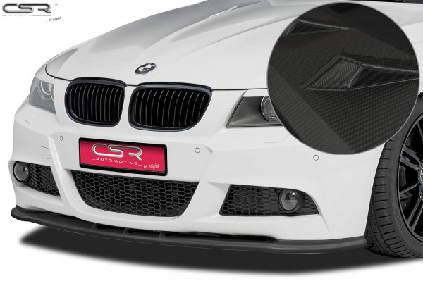 Cup-Spoilerlippe mit ABE für BMW 3er E90 / E91 CSL168-M Carbon Look Matt