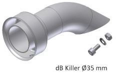 MIVV DB-Killer Für MIVV UNIVERSAL Schalldämpfer Links X-CONE 90 ST. STEEL 55mm