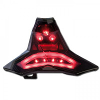 LED-Rücklicht passend für Kawasaki Z1000, ZX10R, Ninja 400, getönt, E-geprüft, schwarzer Reflektor LED-Rücklicht passend für Kawasaki Z1000, ZX10R, Ninja 400, getönt, E-geprüft, schwarzer Reflektor
