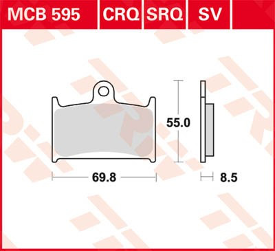 Scheibenbremsbeläge MCB595