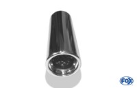 FOX Anschweißendrohr Typ 17 Ø 80 mm Edelstahl mit Absorber FOX Anschweißendrohr Typ 17 Ø 80 mm Edelstahl mit Absorber