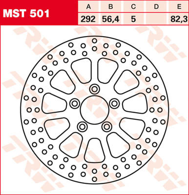 Bremsscheibe starr MST501