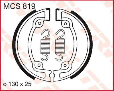 Bremsbacken MCS819