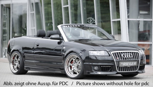 Rieger Spoilerstoßstange für Audi A4 (8H) Cabrio 04.02-12.05 (bis Facelift)